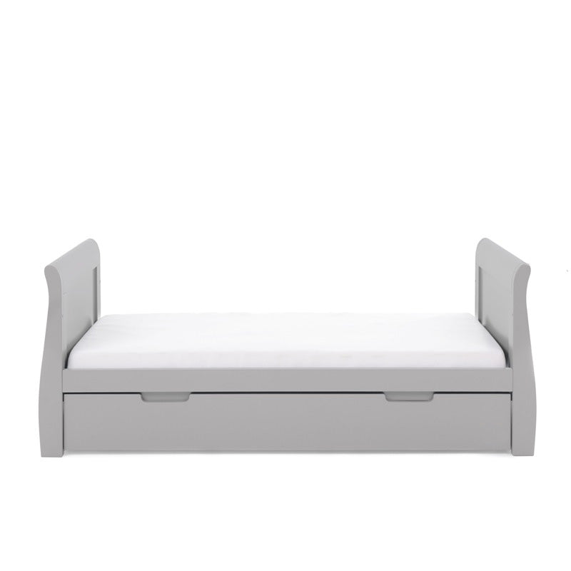 OBABY - Stamford Classic Sleigh 2 Piece Room Set - Warm Grey & White