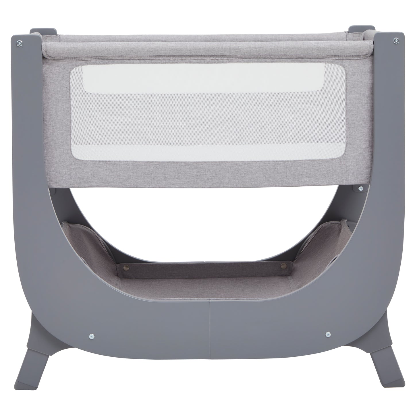 Shnuggle Air Lite Bedside Crib Adjustable Height baby Bed with Mattress