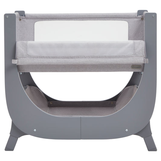 Shnuggle Air Lite Bedside Crib  Adjustable Height baby Bed with Mattress