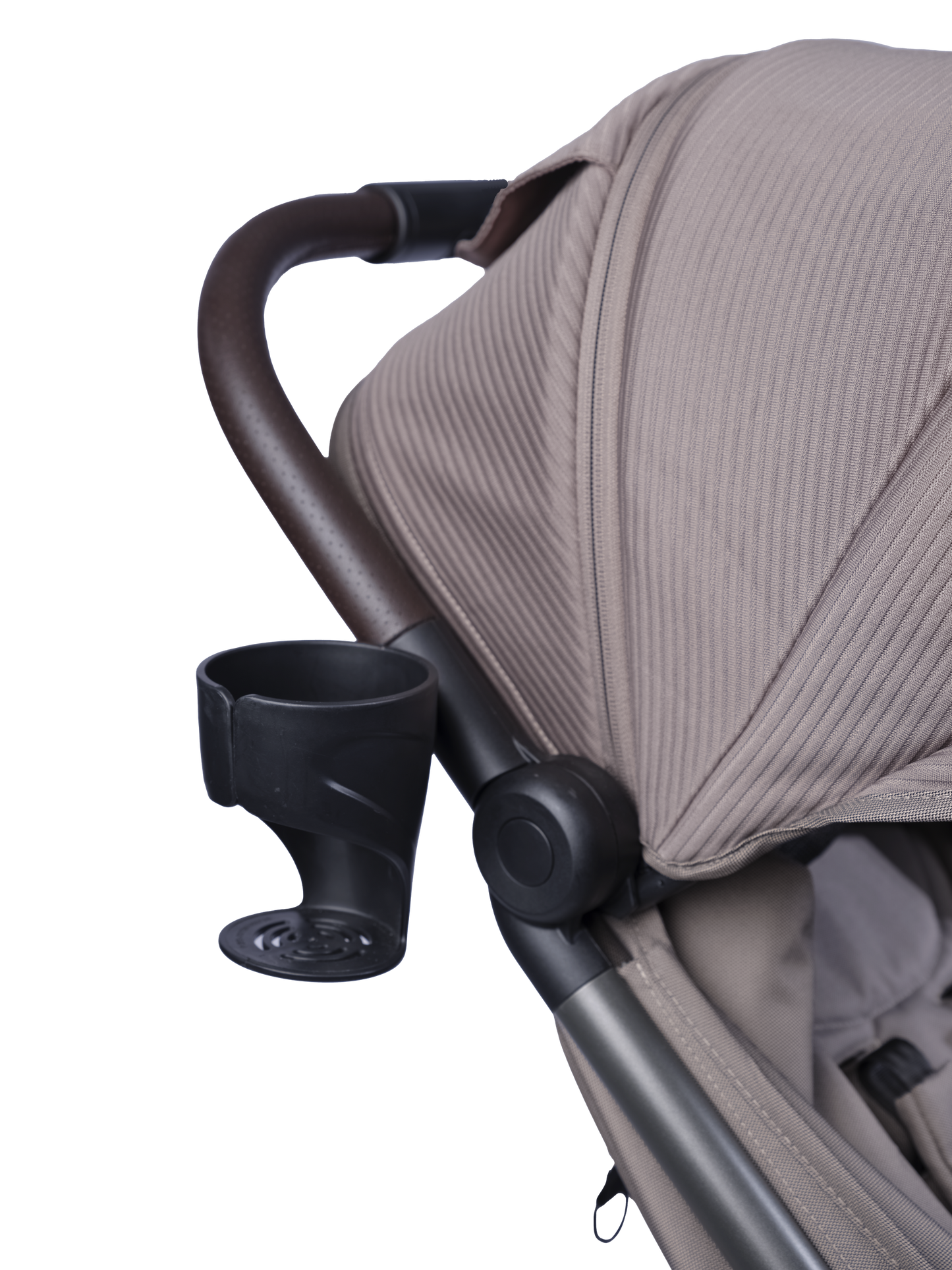 Bababing Auto Fold Compact Stroller - Minky & Black