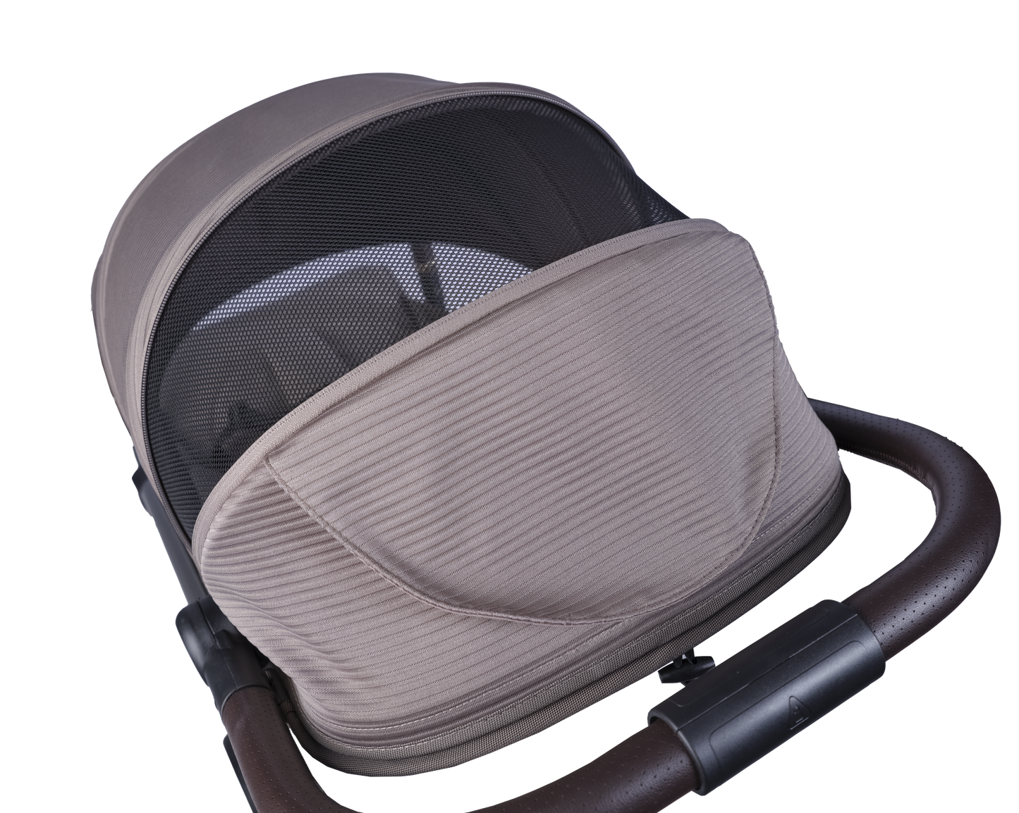 Bababing Auto Fold Compact Stroller - Minky & Black