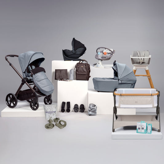 Bababing Raffi MKII 18-Piece Travel, Home & Feeding Bundle With Spin 360° Car Seat & ISOFIX Base – Available in a Range of Colours