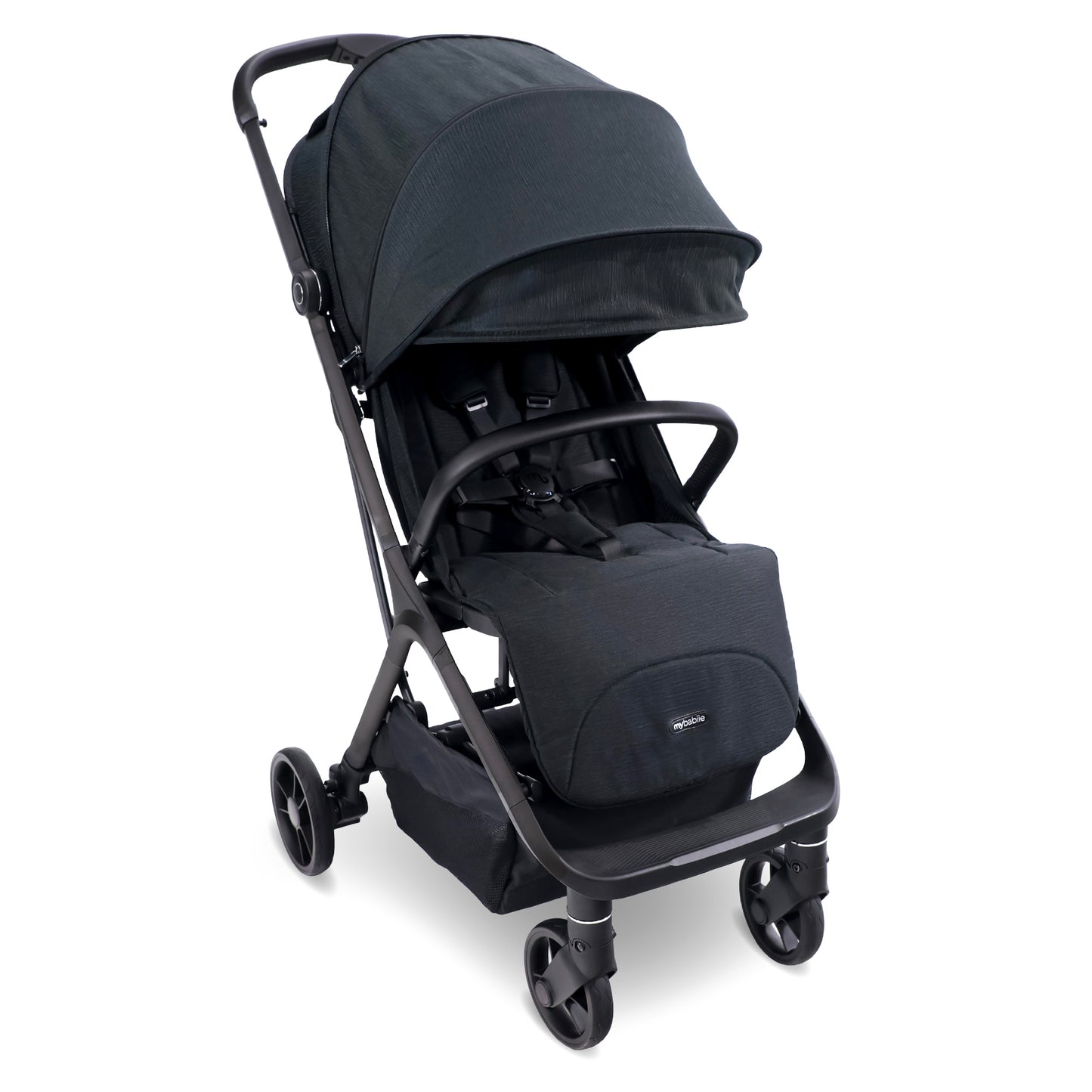 MY BABIIE MBX7 Plus Auto-Fold Stroller - Forest Green, Camel, Black