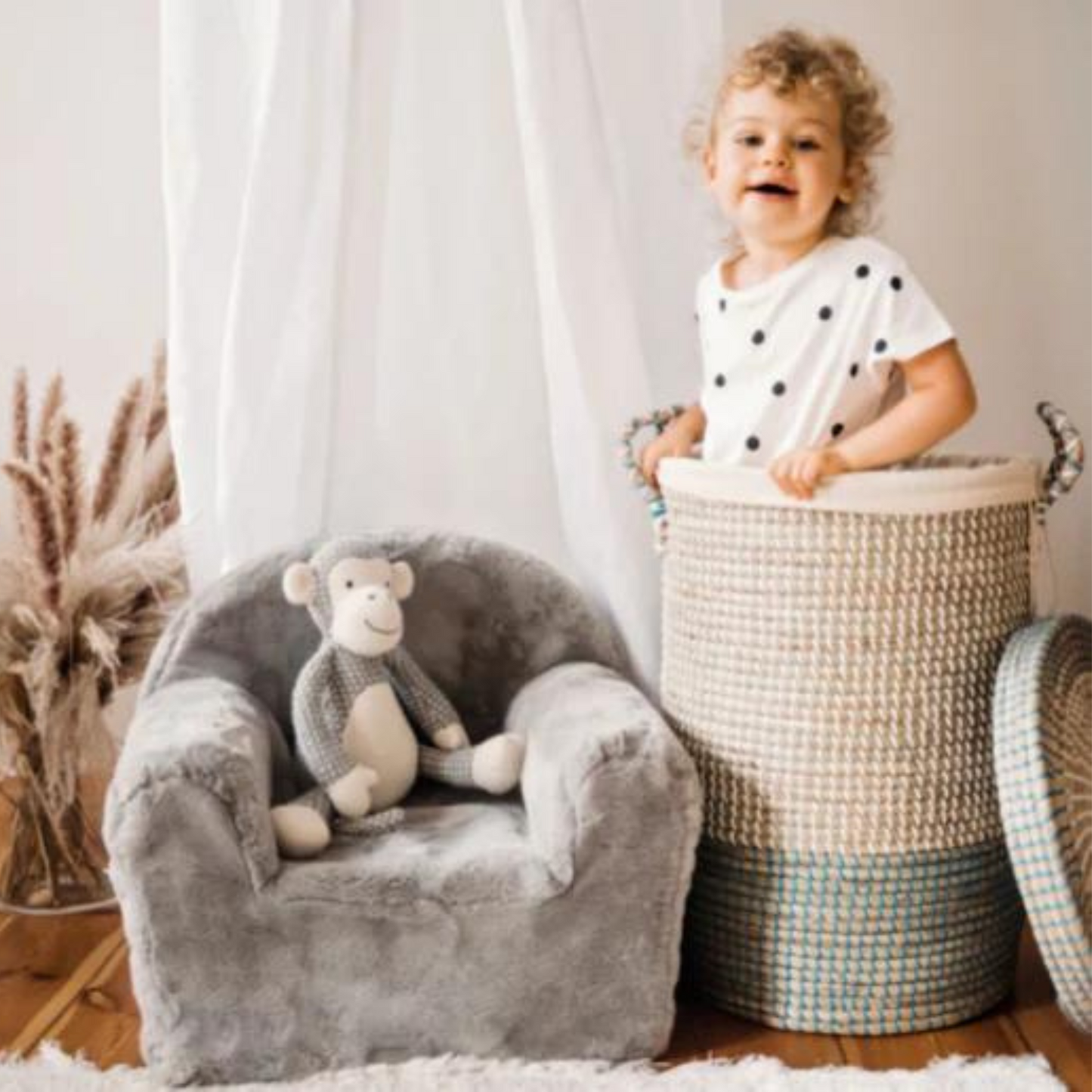 Mokee Toddler's Armchair Pufee available in various colours