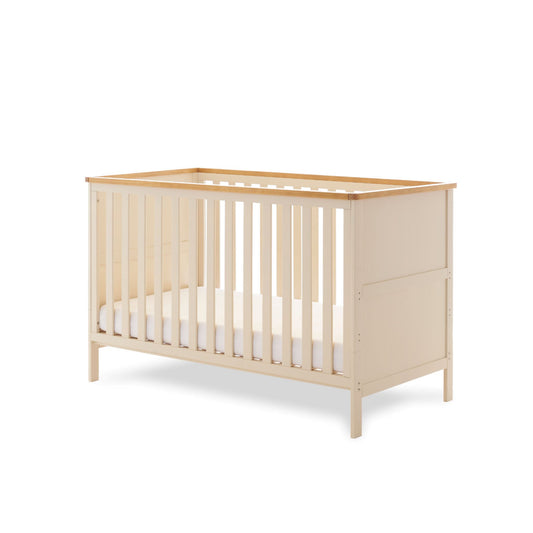 OBABY Evie Cot Bed - Available in Cashmere or White