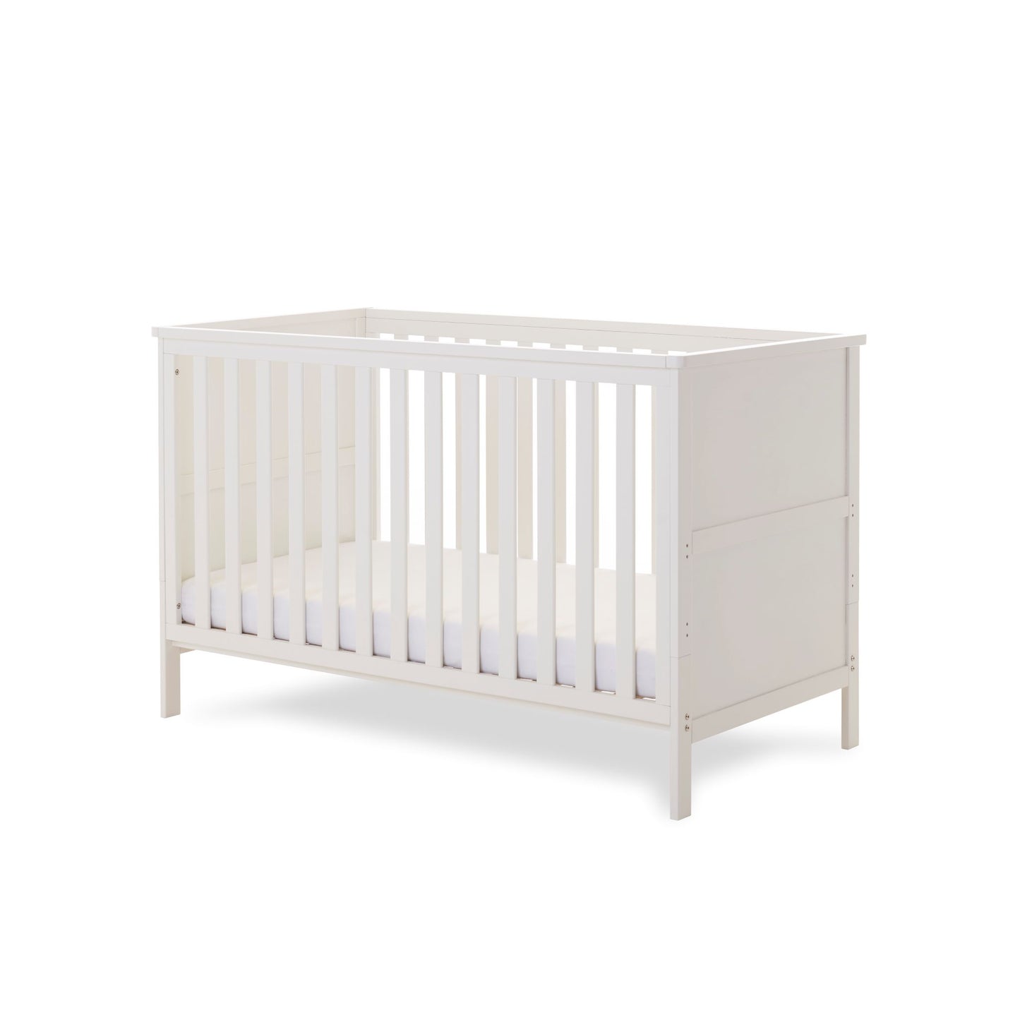 OBABY Evie Cot Bed - Available in Cashmere or White