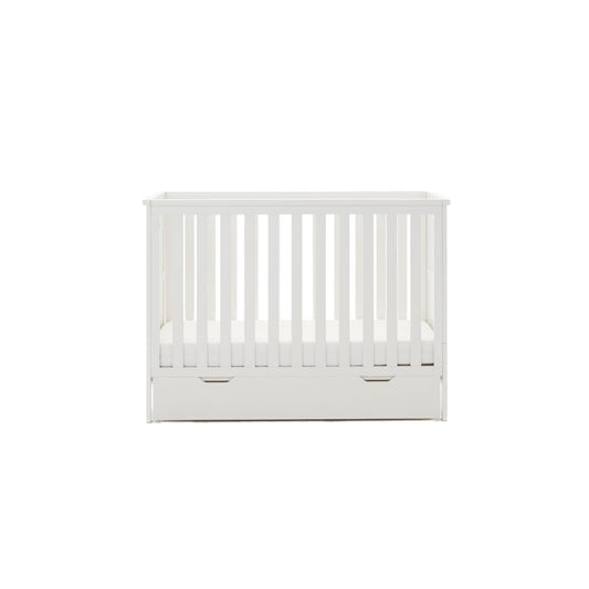 OBABY Evie Mini Cot Bed - Available in White or Cashmere