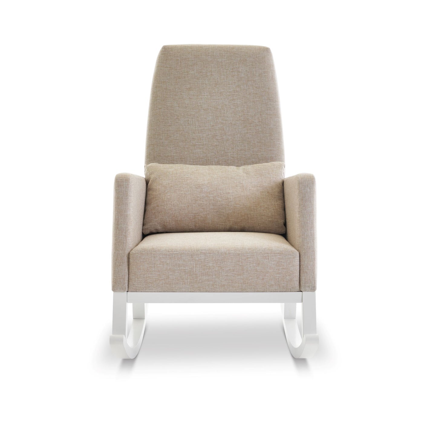 OBABY High Back Rocking Chair - Stone &  Oatmeal
