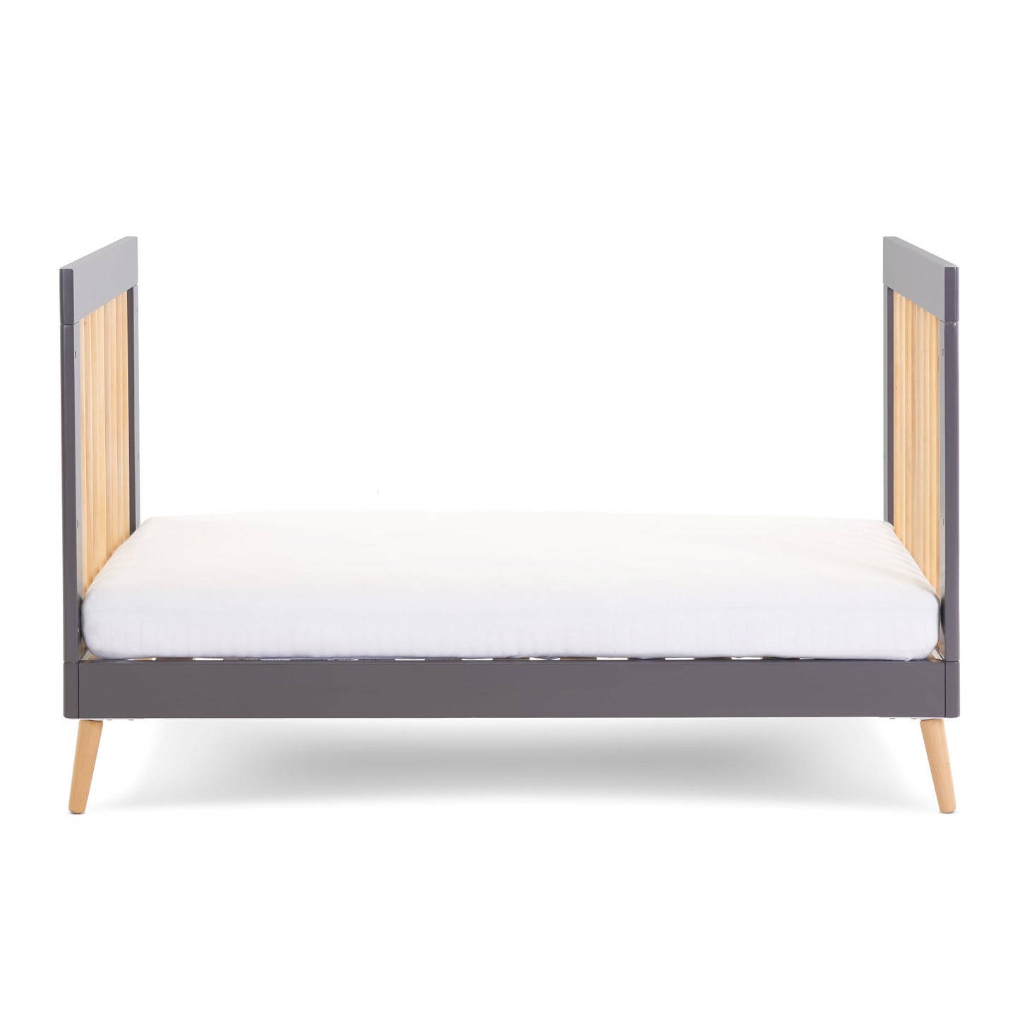OBABY Maya Cot Bed - Available in Slate, Nordic White, and White with Natural Finish