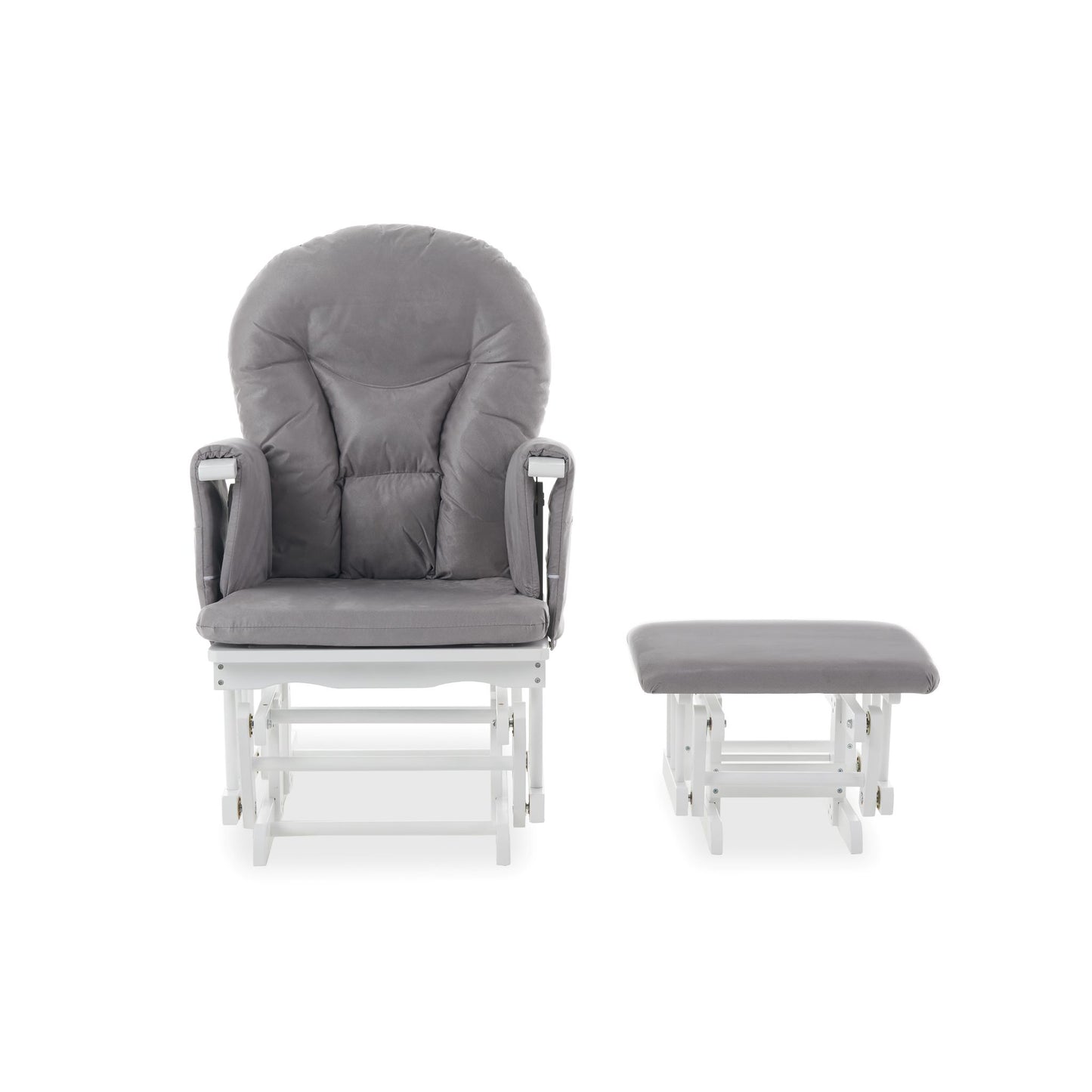 OBABY Reclining Glider Chair & Stool – Available in Grey & Sand