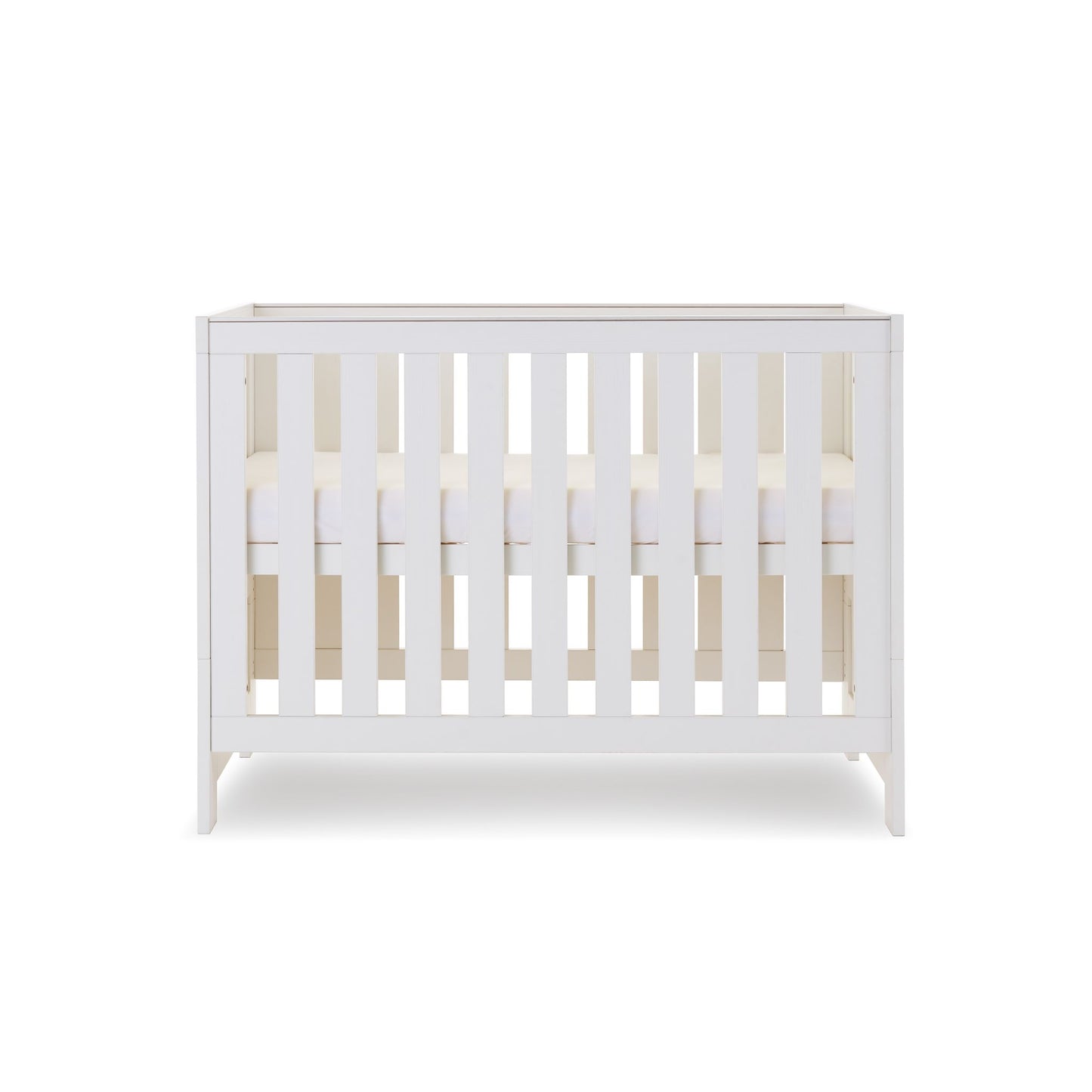 OBABY Nika Mini Cot Bed - available in Grey Wash, Grey & White Wash, and White Wash