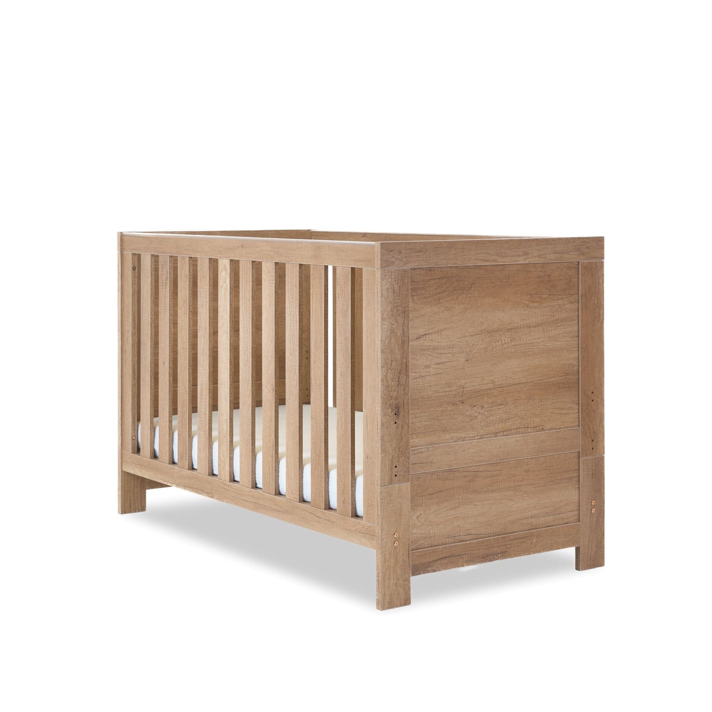 OBABY Nika Cot Bed - Available in Grey Wash, Grey Wash & White, Oatmeal, White Wash and Oak