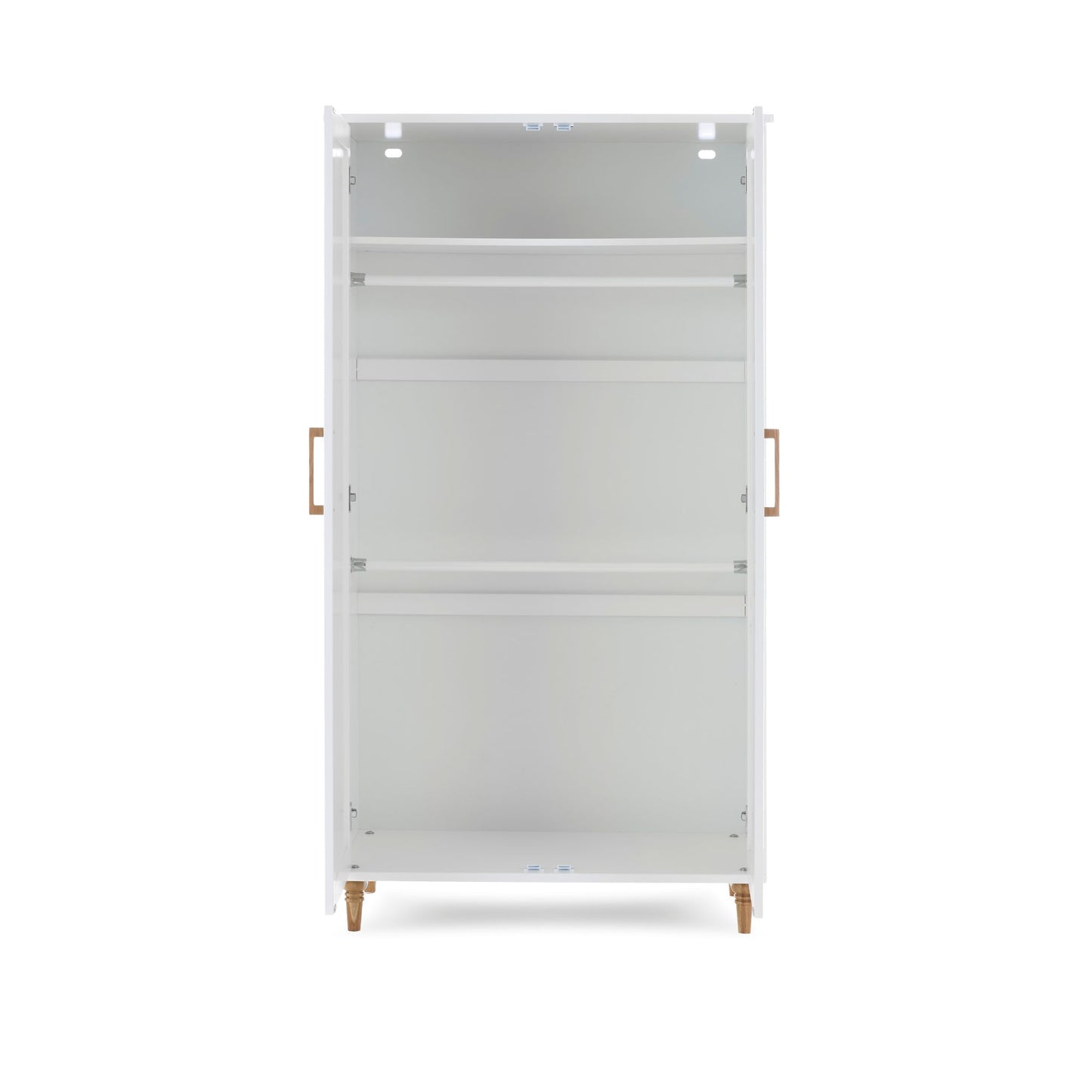 OBABY Orla Wardrobe - White with Oak