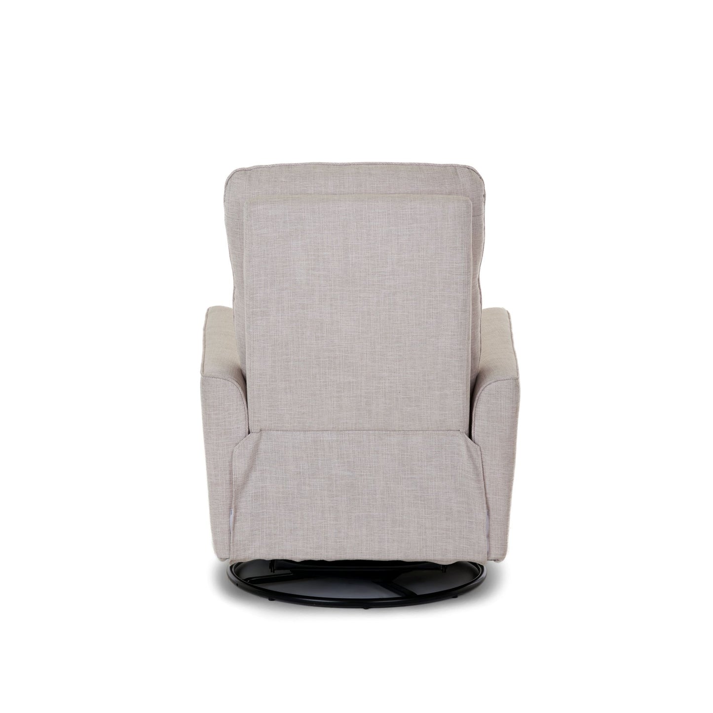 OBABY Savannah Swivel Glider Recliner Chair – Pebble & Oatmeal