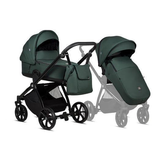 Tutis Mio Plus Thermo 2 In 1 Stroller - Pacific Green
