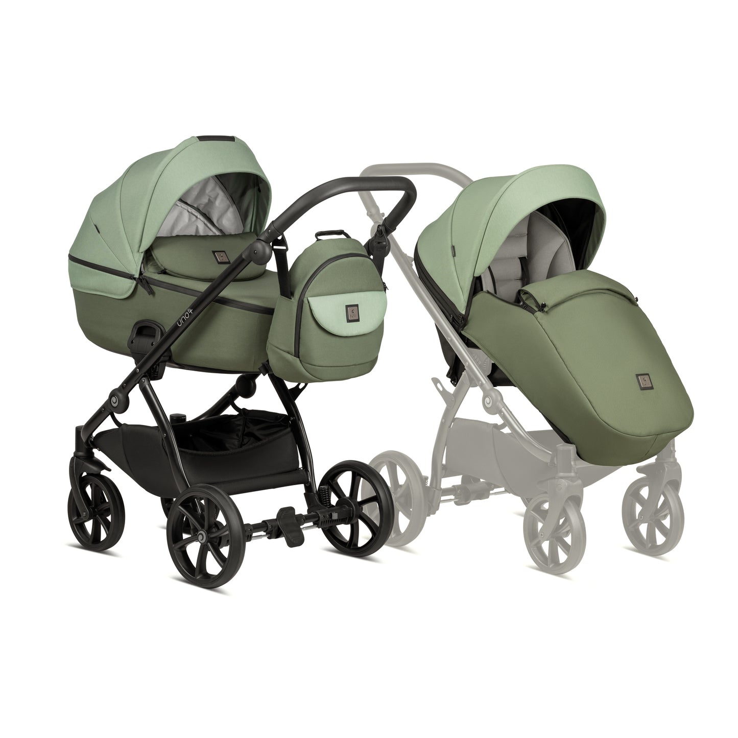Tutis Uno5+ Earth 2 In 1 Stroller - Earth Matcha various colours available