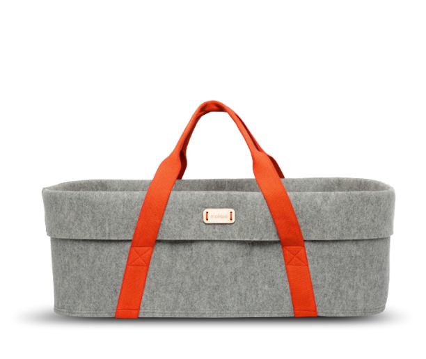 Mokee - WoolNest Moses Basket - Neon Pumpkin