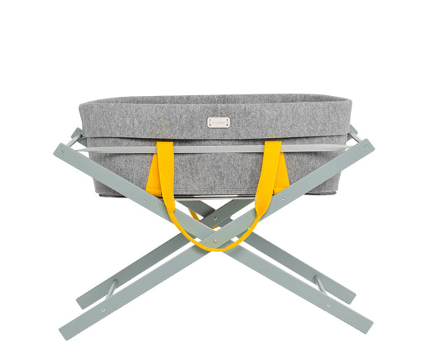 Mokee - WoolNest Moses Basket - Neon Pumpkin