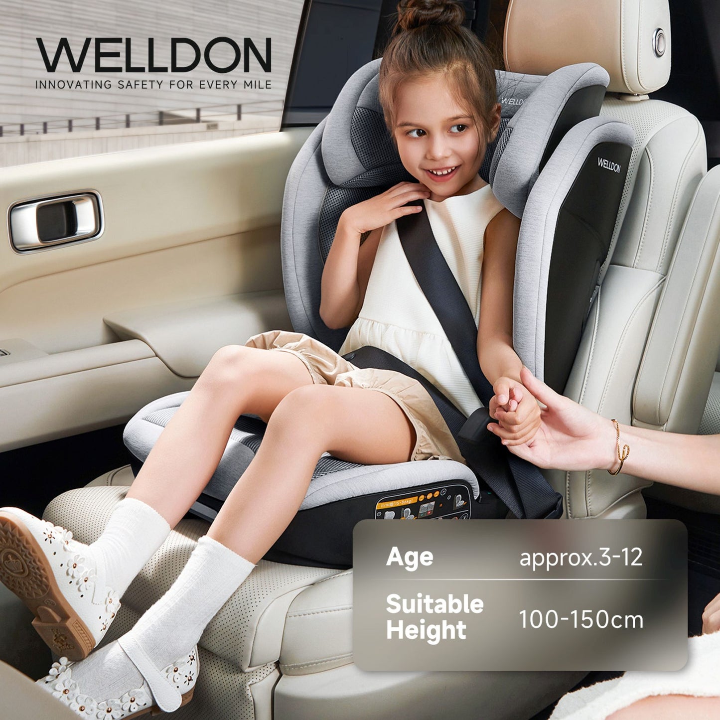 WELLDON COCOON TRAVEL 2 High Back Booster Car Seat in various colours