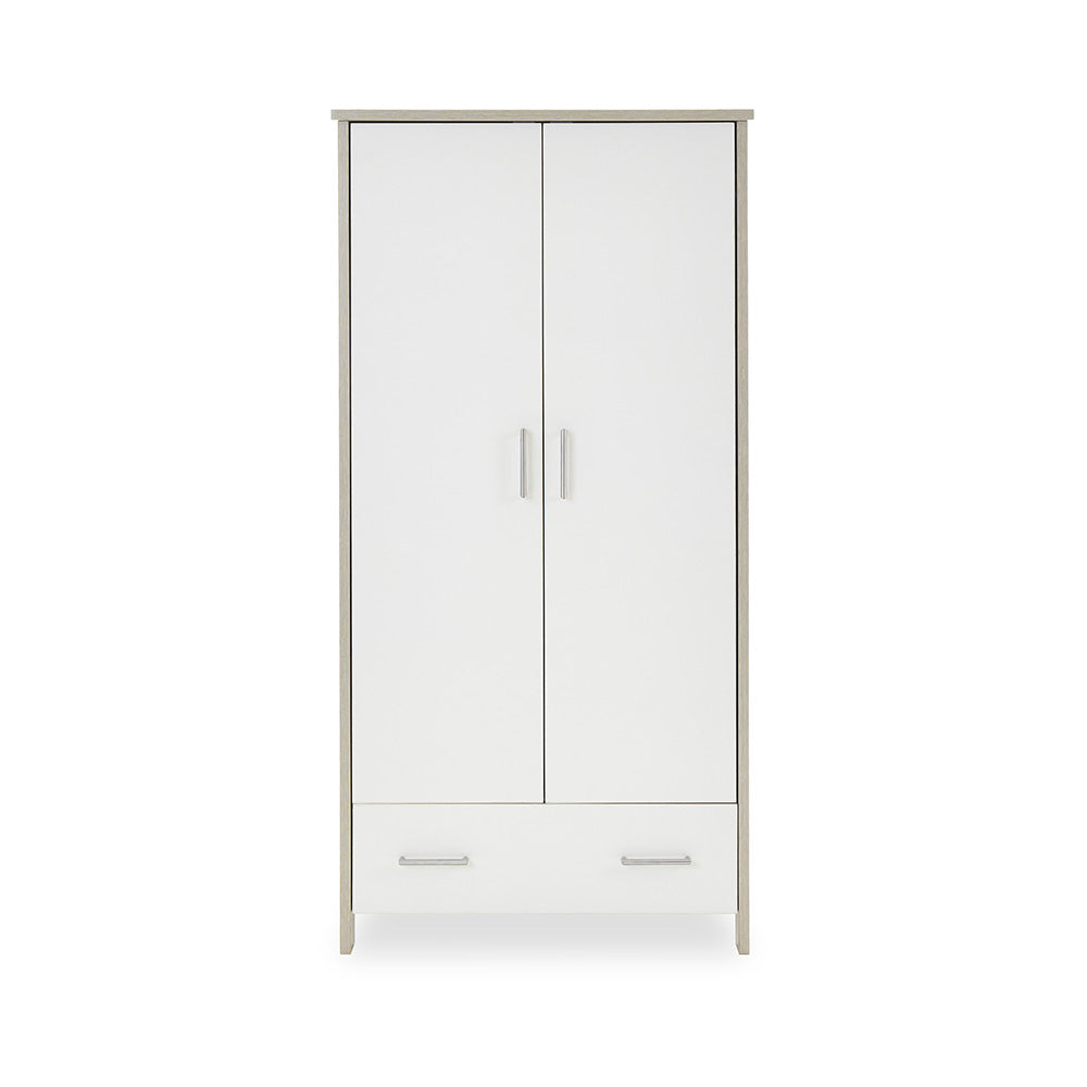 OBABY Nika 3 Piece Room Set - Grey Wash with White, Grey Wash & White Wash