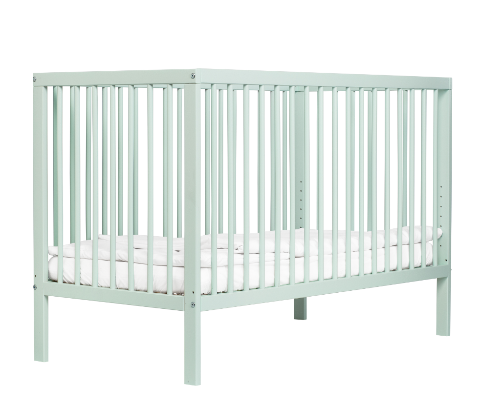 Mokee Mini Cot Bed in Dusty Aqua