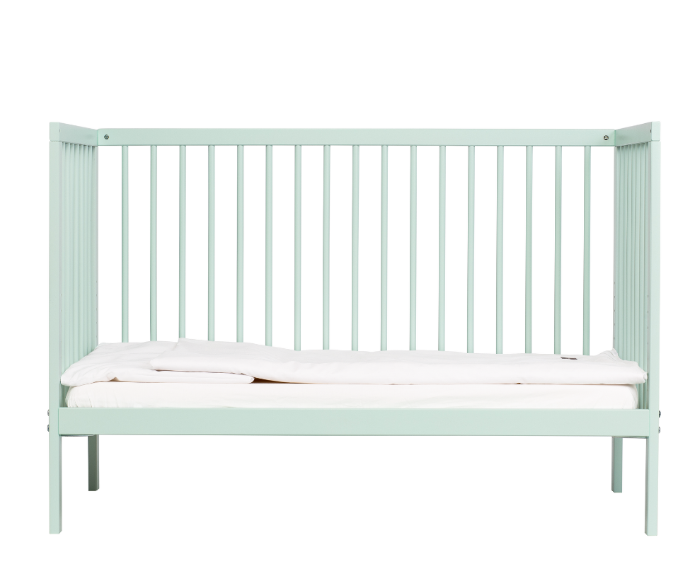 Mokee Mini Cot Bed in Dusty Aqua