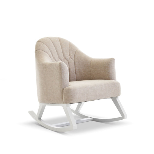 OBABY Round Back Rocking Chair - Oatmeal
