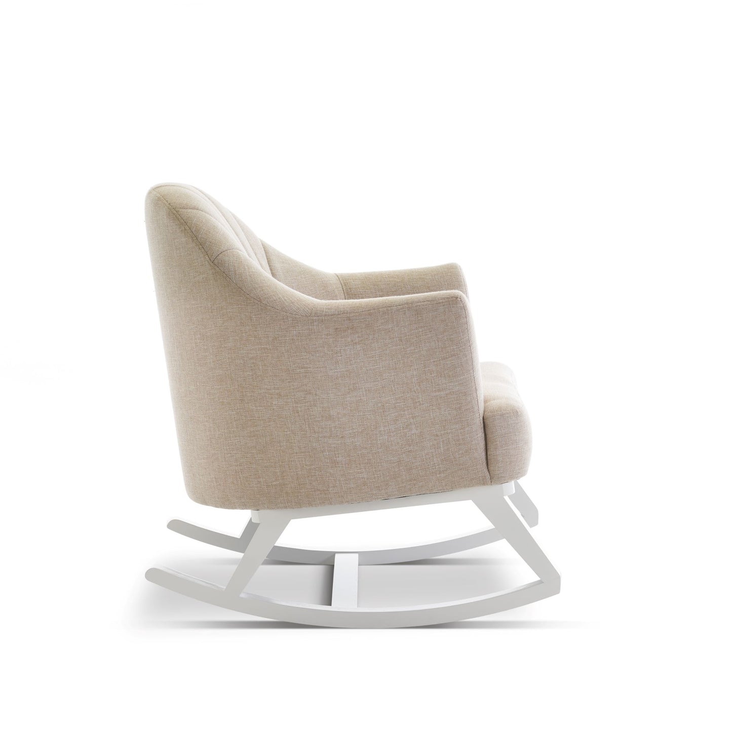OBABY Round Back Rocking Chair - Oatmeal