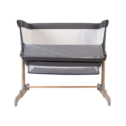 Red Kite Quiet Time Una Bedside Crib/Co Sleeper -  Grey