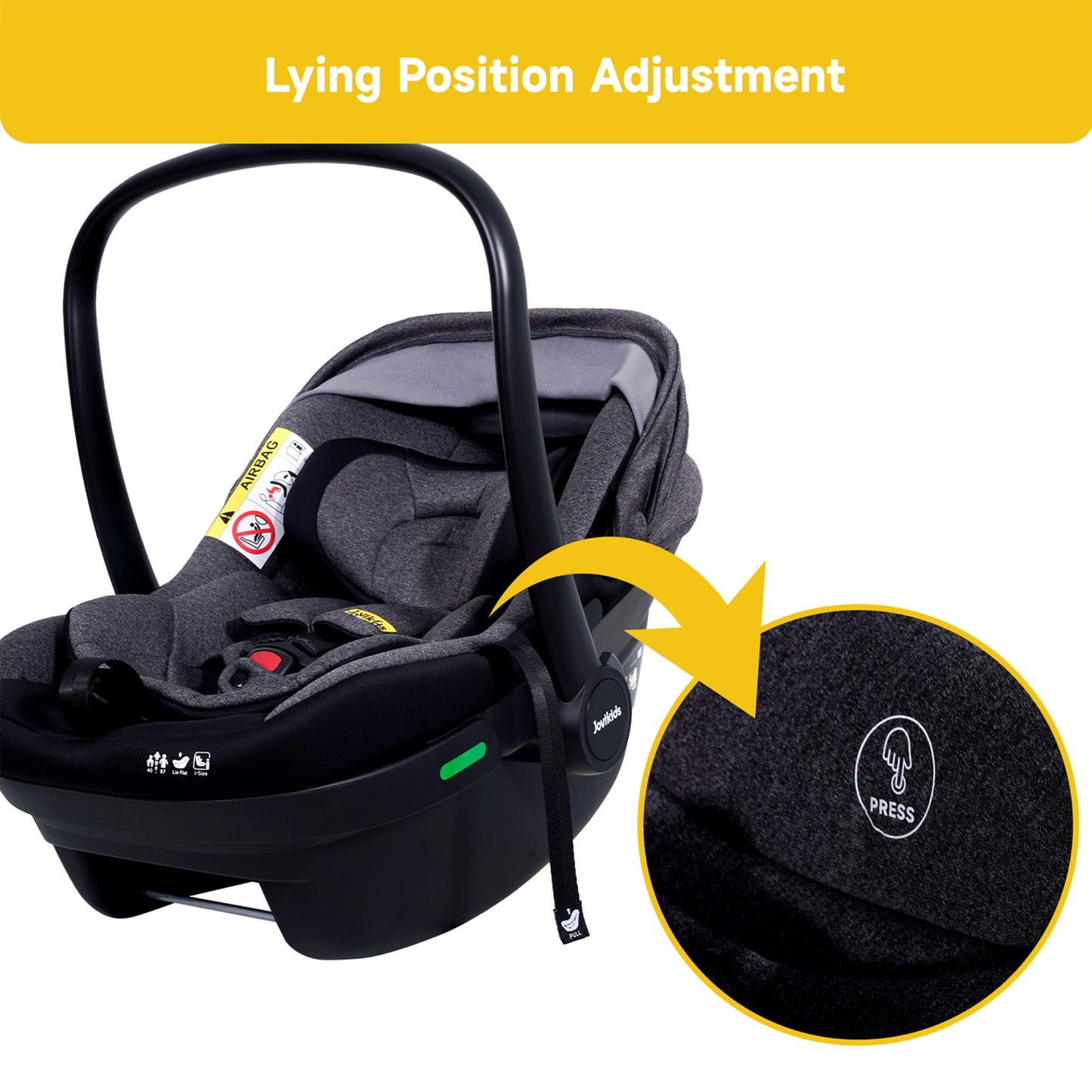 JOVIKIDS Aria R129 Infant Carrier Car Seat With Base（40-87cm )