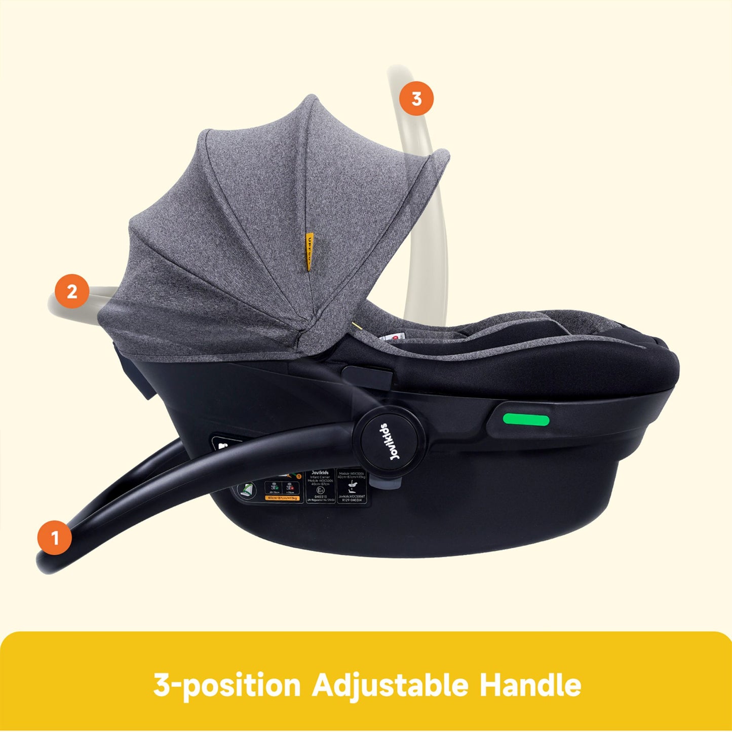 JOVIKIDS Aria R129 Infant Carrier Car Seat With Base（40-87cm )