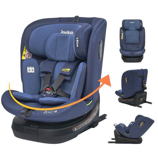 Jovikids Ranger TT 360° Swivel i-Size Car Seat Suitable for children 40–150 cm | Multiple Colour Options