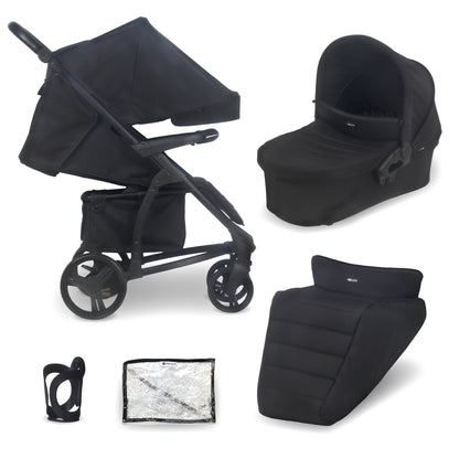 My Babiie MB200 2-in-1 Pushchair & Carrycot - Onyx Black