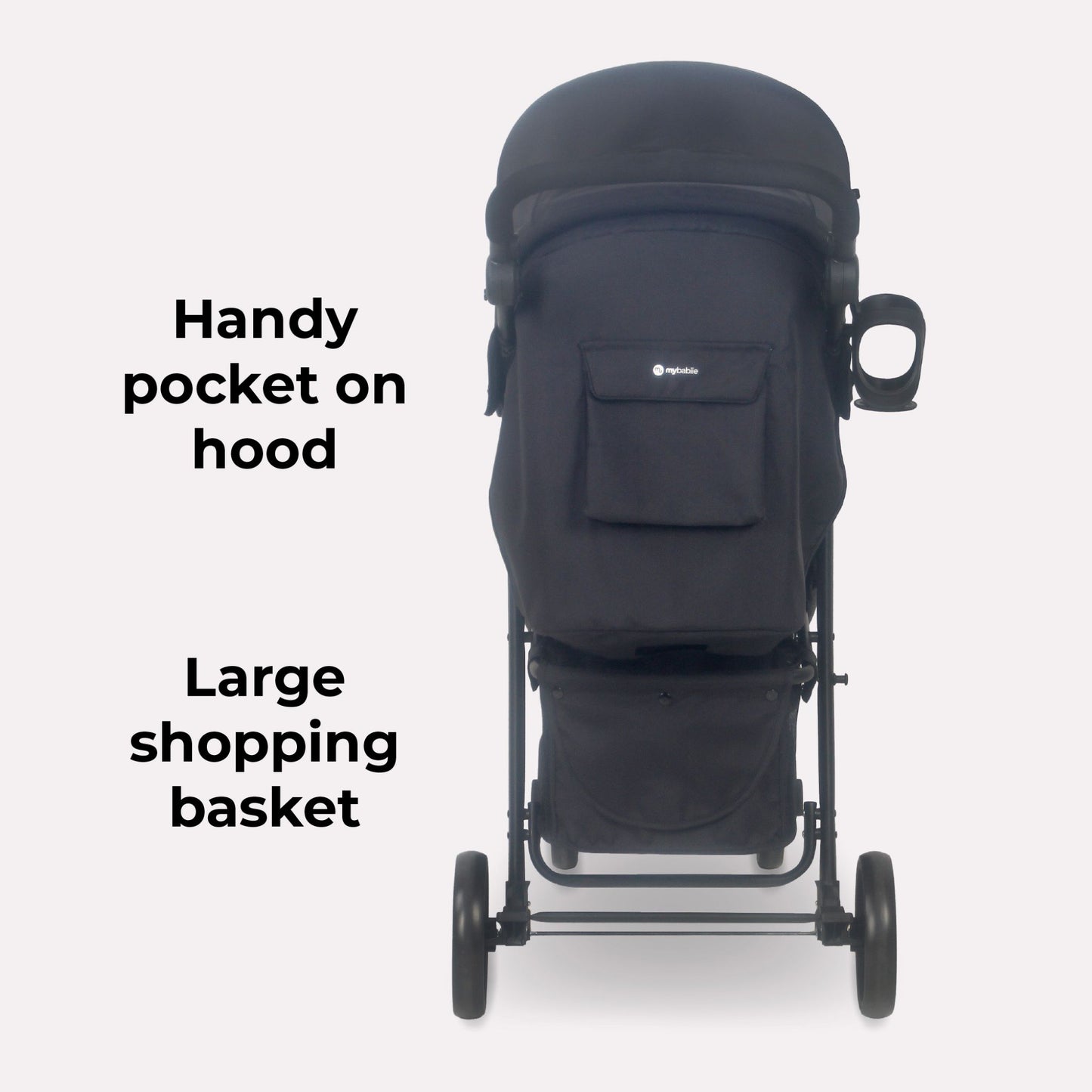 My BABIIE - MB30 Plus Pushchair - Grey Tie Dye, Black with Grey, Oatmeal & Pink Leopard