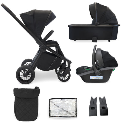 My Babiie MB450i 3 in 1 Travel System with i-Size Car Seat- Pastel Pink, Blue Steel , Ivory, Forest Green, Black