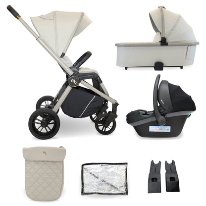 My Babiie MB450i 3 in 1 Travel System with i-Size Car Seat- Pastel Pink, Blue Steel , Ivory, Forest Green, Black