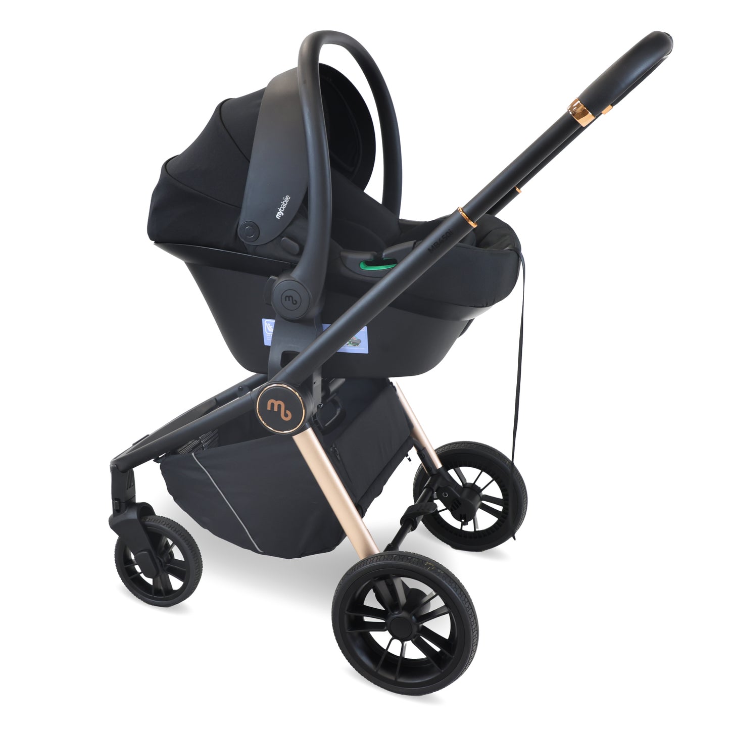 My Babiie MB450i 3 in 1 Travel System with i-Size Car Seat- Pastel Pink, Blue Steel , Ivory, Forest Green, Black