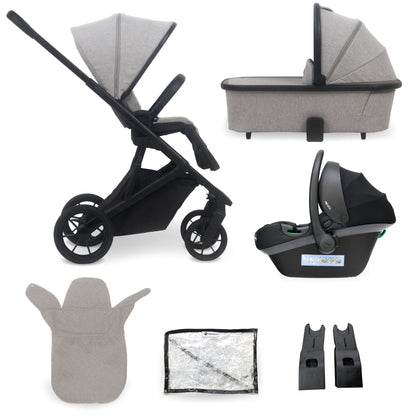 My Babiie MB500i 3-in-1 Travel System with i-Size Car Seat - Rose Gold Stone, Rose Gold Marble, Opal Blue , Obsidian Black, Moon Grey, Almond