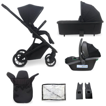 My Babiie MB500i 3-in-1 Travel System with i-Size Car Seat - Rose Gold Stone, Rose Gold Marble, Opal Blue , Obsidian Black, Moon Grey, Almond