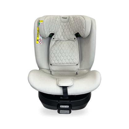 My Babiie Dani Dyer Spin Car Seat Group 0+/1/2/3 i-Size Isofix Car Seat - Stylish Quilted Stone (MBCSSPINDDST)