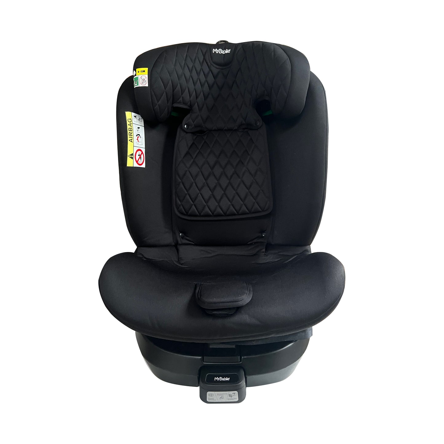 My Babiie Billie Faiers Spin Car Seat Group 0+/1/2/3 i-Size Isofix Car Seat - Stylish Quilted Black  (MBCSSPINQG)