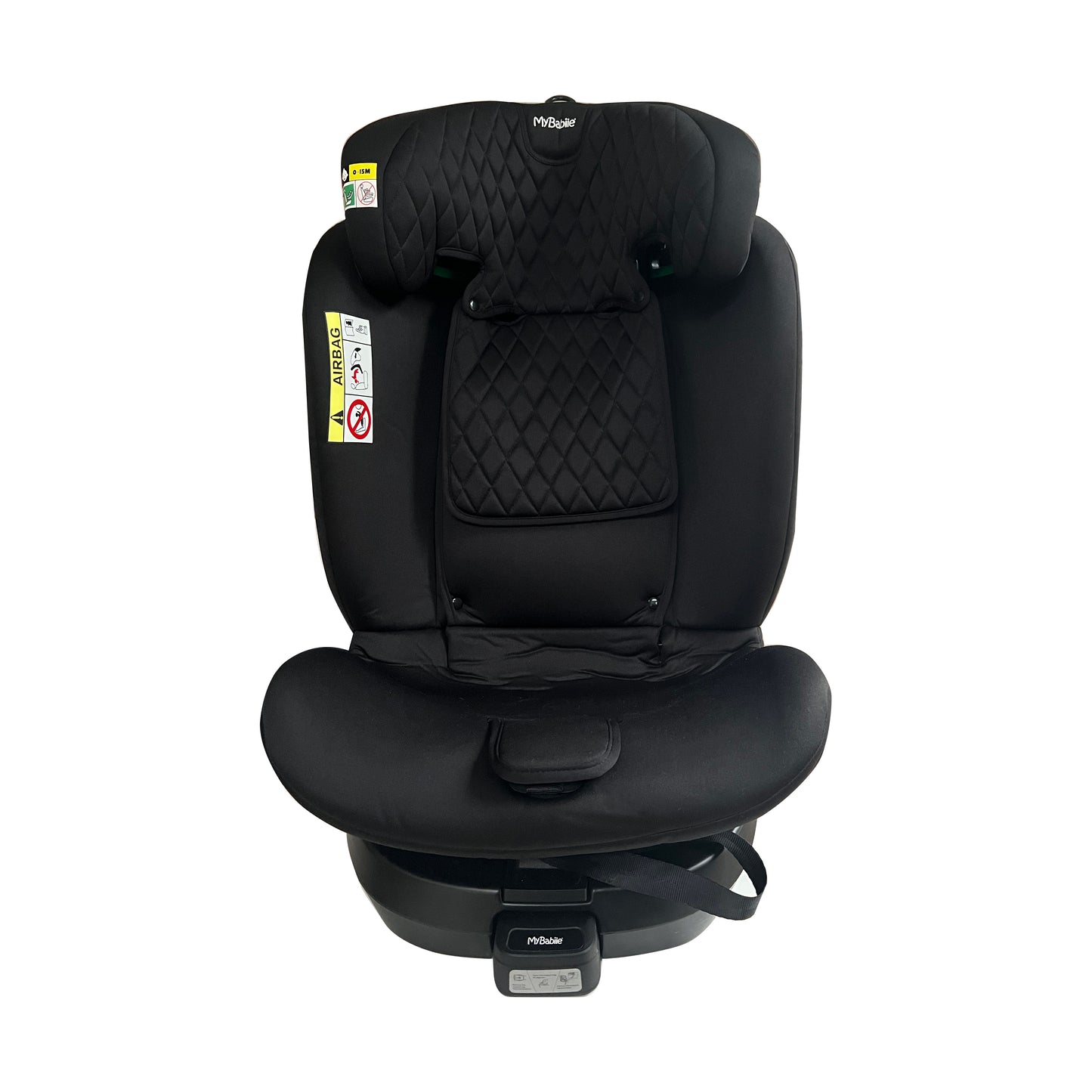 My Babiie Billie Faiers Spin Car Seat Group 0+/1/2/3 i-Size Isofix Car Seat - Stylish Quilted Black  (MBCSSPINQG)