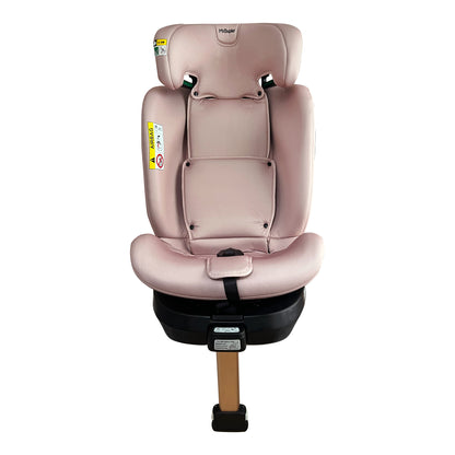 My Babiie Samantha Faiers Spin Car Seat Group 0+/1/2/3 i-Size Isofix Car Seat - Stylish Quilted Pink Polka (MBCSSPINSFPP)