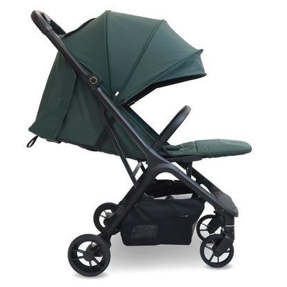 MY BABIIE MBX7 Auto-Fold Stroller - Forest Green, Camel, Black