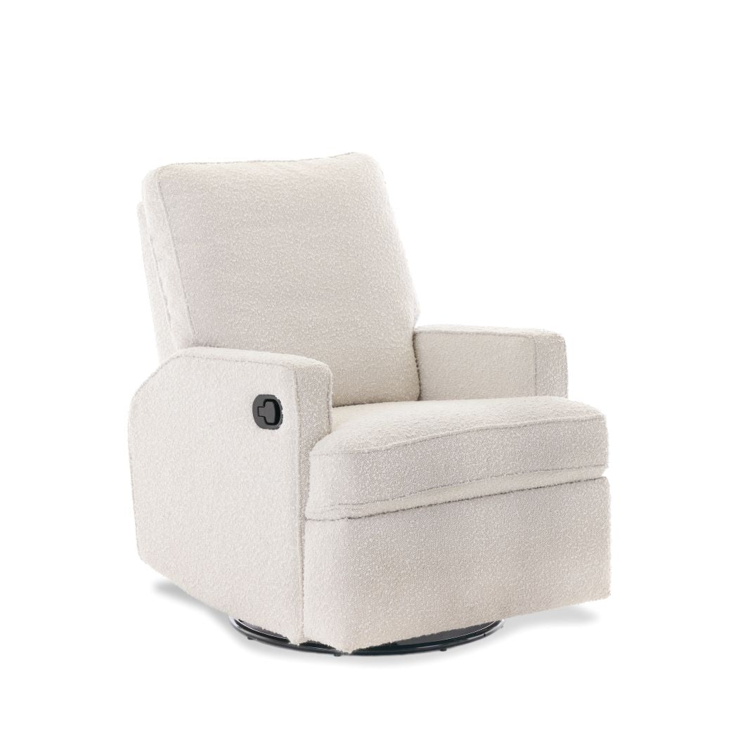 OBABY Madison Swivel Glider Recliner Chair - available in Bouclé Style, Oatmeal & Pebble