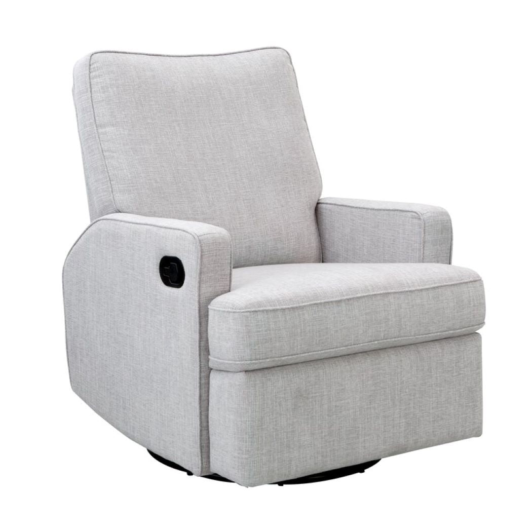 OBABY Madison Swivel Glider Recliner Chair - available in Bouclé Style, Oatmeal & Pebble