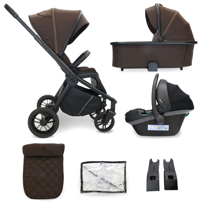 My Babiie MB450i 3 in 1 Travel System with i-Size Car Seat- Pastel Pink, Blue Steel , Ivory, Forest Green, Black & Chocolate