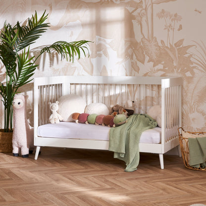 OBABY Maya Acrylic Cot Bed - Modern Scandinavian Design