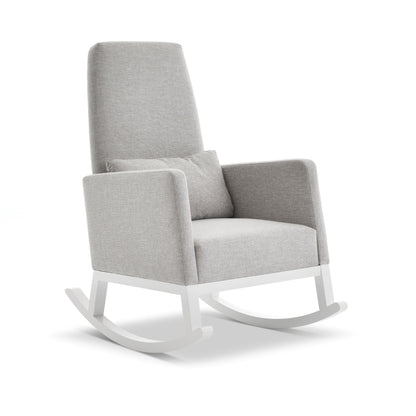 OBABY High Back Rocking Chair - Stone &  Oatmeal