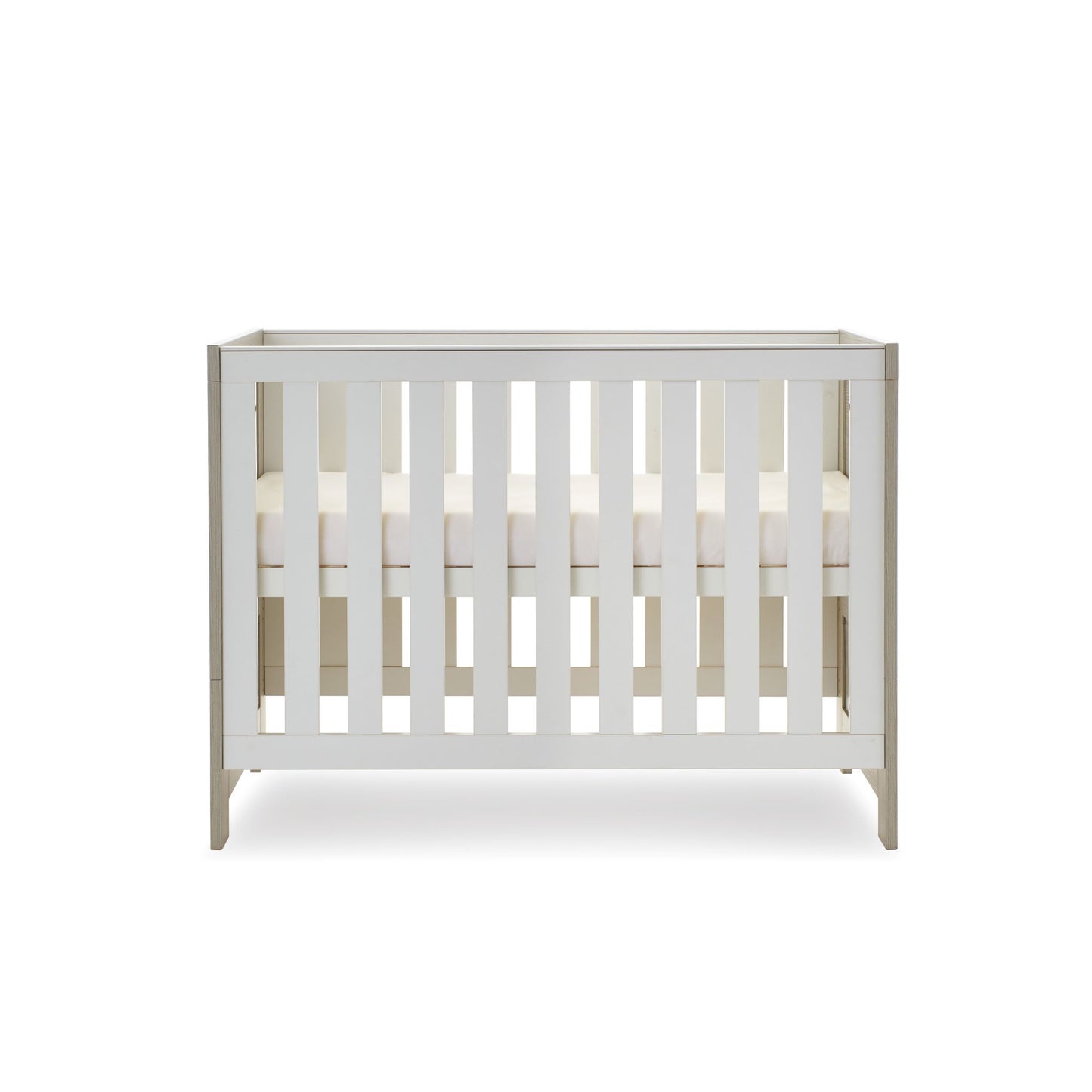 OBABY Nika Mini Cot Bed - available in Grey Wash, Grey Wash & White and White Wash